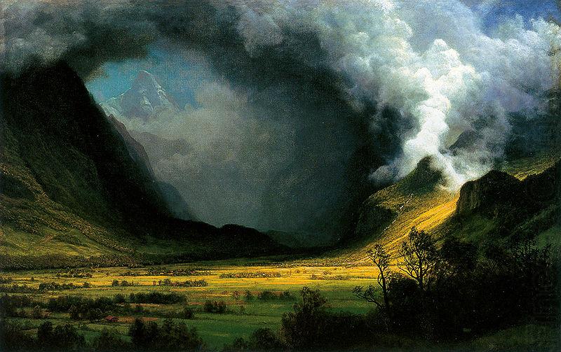 Storm in the Mountains, Albert Bierstadt